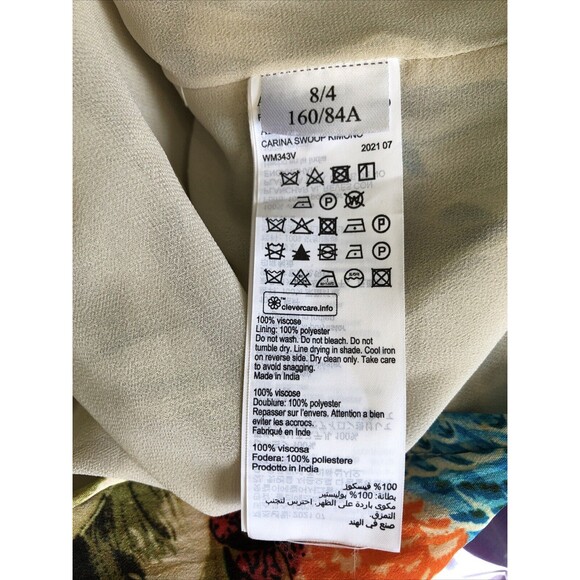 NWOT AllSaints ‘Carina’ Swoop kimono with floral motif - Size 4 - Picture 7 of 7